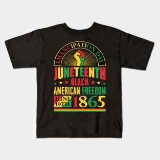 Juneteenth Black History Celebrating Kids T-Shirt